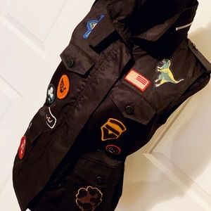 Coach Biker Military Moto Vest